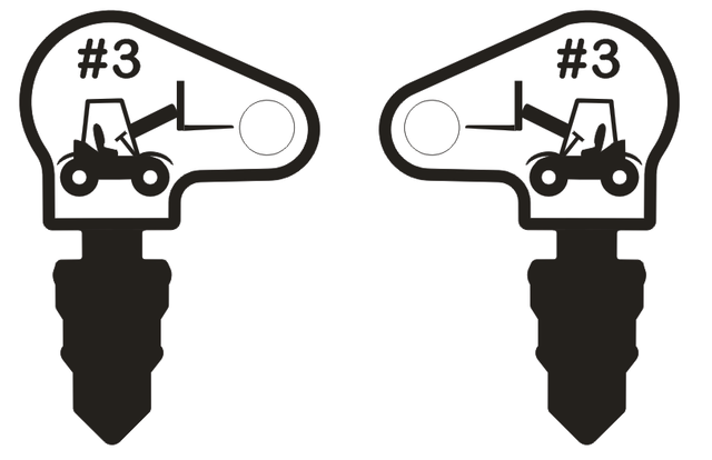 5 Case John Deere Massey Ferguson Terramite Tractor Ignition Keys 83353 ...