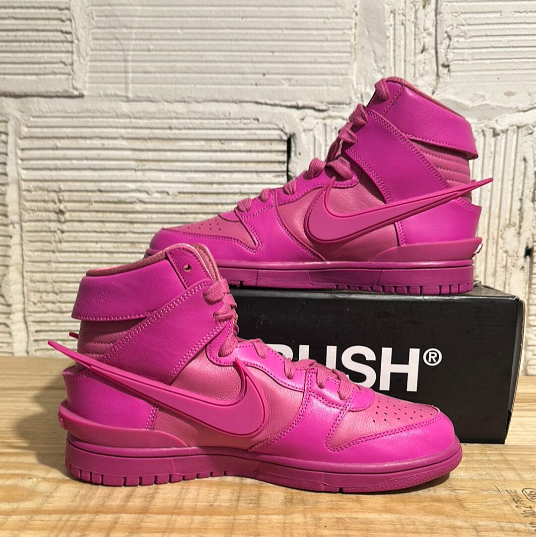 nk-3676.NIKE ナイキ DUNK HI/AMBUSH Nike Dunk High Ambush Active Fuchsia CU7544-600 Mens Size 16