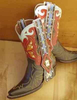 Men's Bespoke Cowboy Multicolor Booter fly Western Fashion Dress Handmade Boots