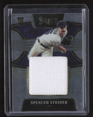 2022 Panini Select #RJS-SS Spencer Strider Swatch Mem RC