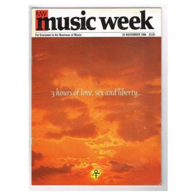 Music Week Magazines 23 November 1996 mbox2645 3 hours of love, sex and liberty