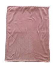 Parents Choice Walmart Pink White Sherpa Baby Blanket Lovey Security Kids Soft