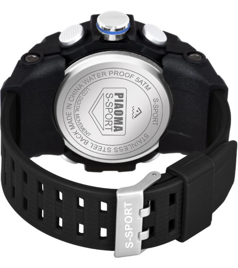 S Sport Watch Waterproof 4 Colours Piaoma Dual Time Sports Watch