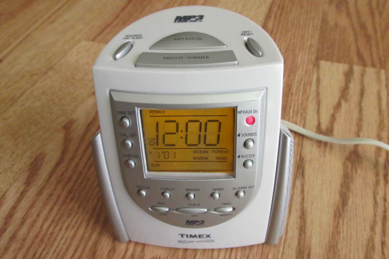 Timex Clock MP3 Line In Nature Sounds Alarm T158W eBay