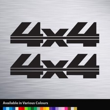 4x4 (b) Vinyl Decal Sticker - Car - 4x4 - Four by Four - Window - Bumper X2