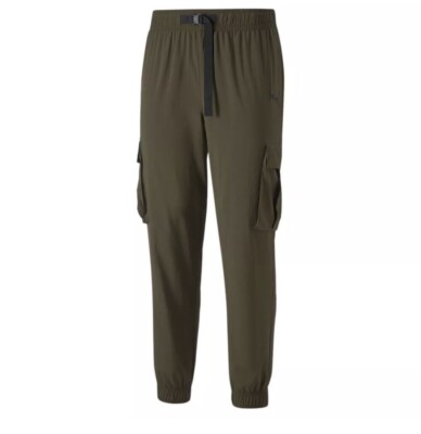 Puma Training Cargo Pants Mens Green Casual Athletic Bottoms SIZE  XL
