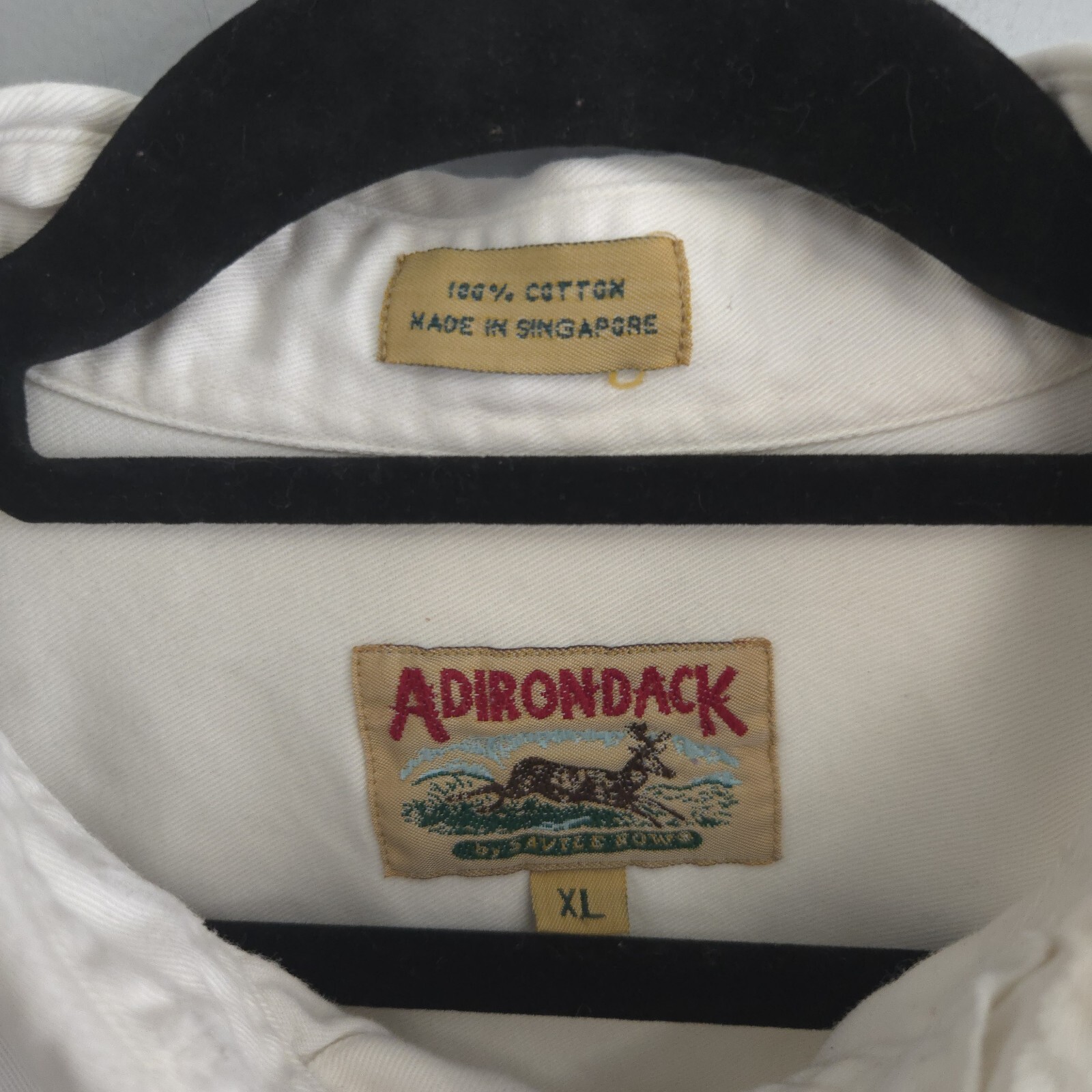 FILA Camicia vintage Adirondack by Savile Row 100% cotone twill di montagna con bottoni XL