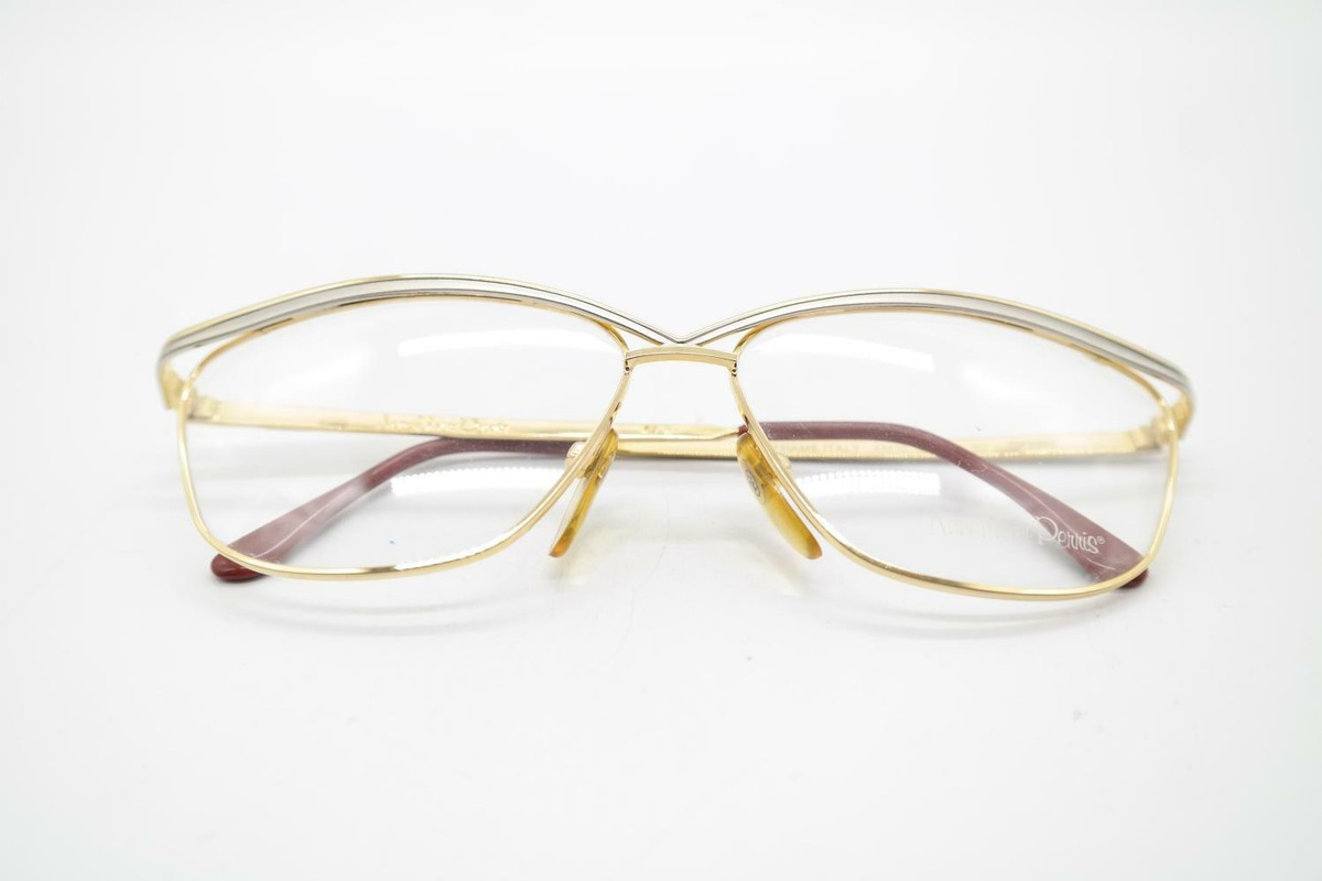 ANNE MARIE PERRIS ヴィンテージ ゴールド 眼鏡 アンマリー 金 Vintage Glasses Anne Marie Perris AM 52 Gold Silver Oval