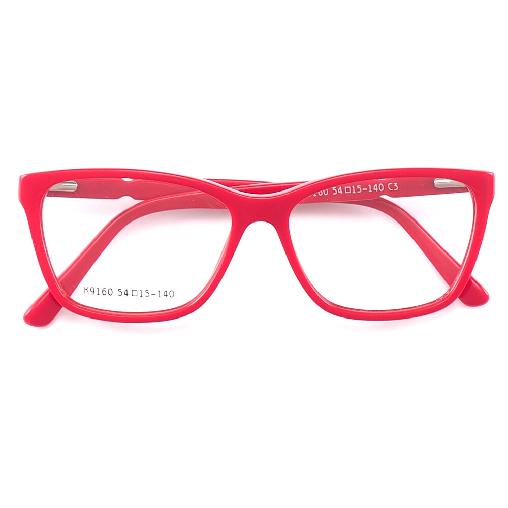 Women Cat Eye Eyeglass Frames Modern Full Rim Pink Glasses