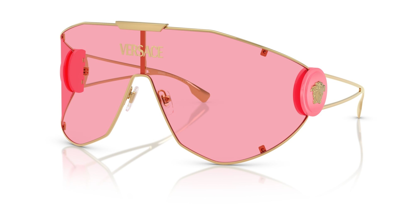 Versace VE 2268 Gold Pink Sunglasses for Men 42mm Frame 115mm Temple-image