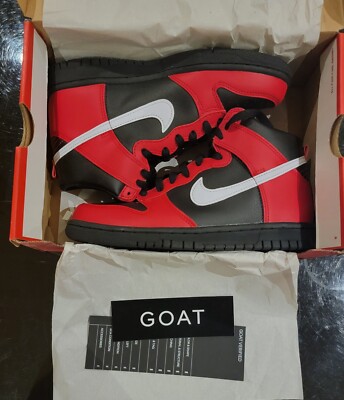 NIKE dunk high bred 赤黒 Nike Dunk High CMFT Bred Black Red White air jordan 1 retro