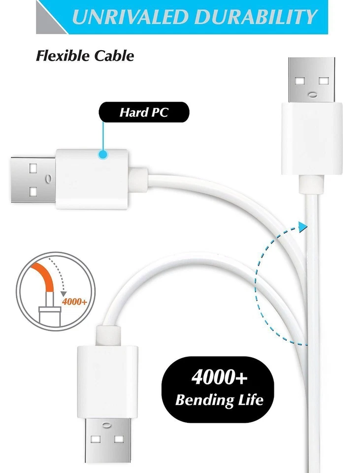 3x OEM MICRO USB FAST CHARGING CABLE CORD SYNC FOR ANDROID CELL PHONE 3FT 6 10FT - Image 4 of 4