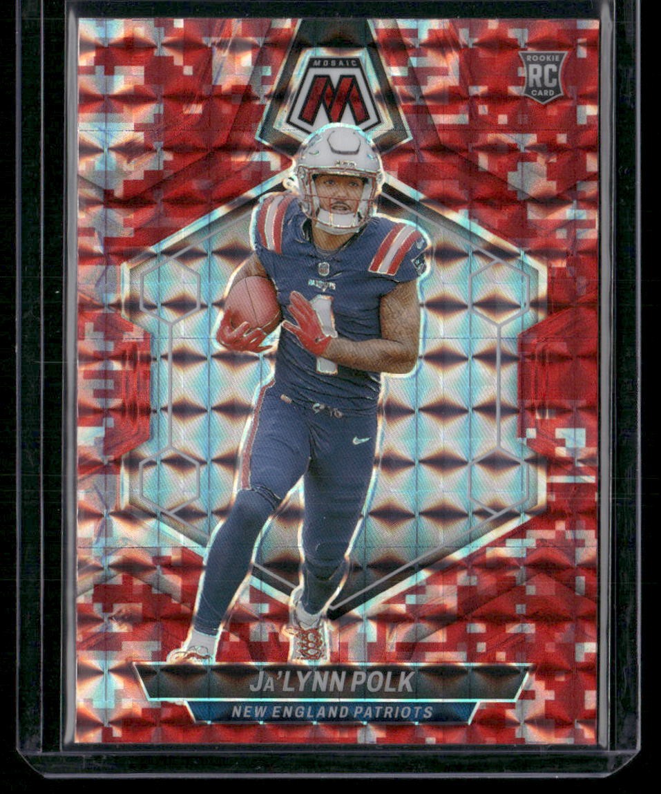2024 Panini Mosaic #337 Ja'Lynn Polk Mosaic Camo Red