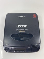 Vintage Sony Discman D-33 Mega Bass Portable CD Player Made Japan 1991