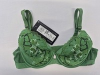 Ex M&S Underwired Autograp Plunge Bras Colour Green Mix Size UK32B   B19-1057