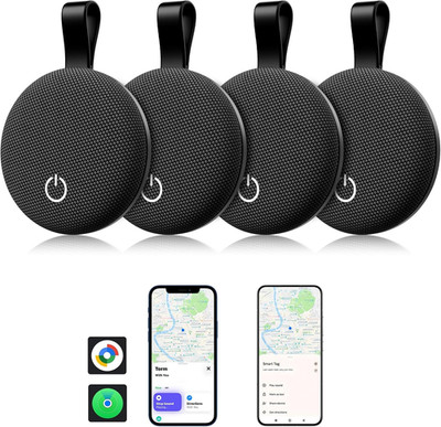 Air Tracker Smart Tags Ios & Android-4 Packs, Bluetooth Key Finder Locator with 