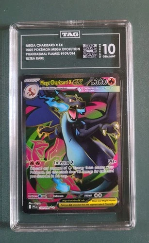 [TAG 10] Mega Charizard X EX #109/094 Ultra Rare (Phantasmal Flames)