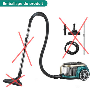 Eureka Apollo 800W Bodenstaubsauger ohne Beutel, HEPA, 22 l, grün