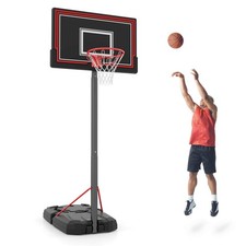 7.5-10 FT Portable Basketball Hoop w/ 44" Shatterproof Backboard Outdoor Indoor