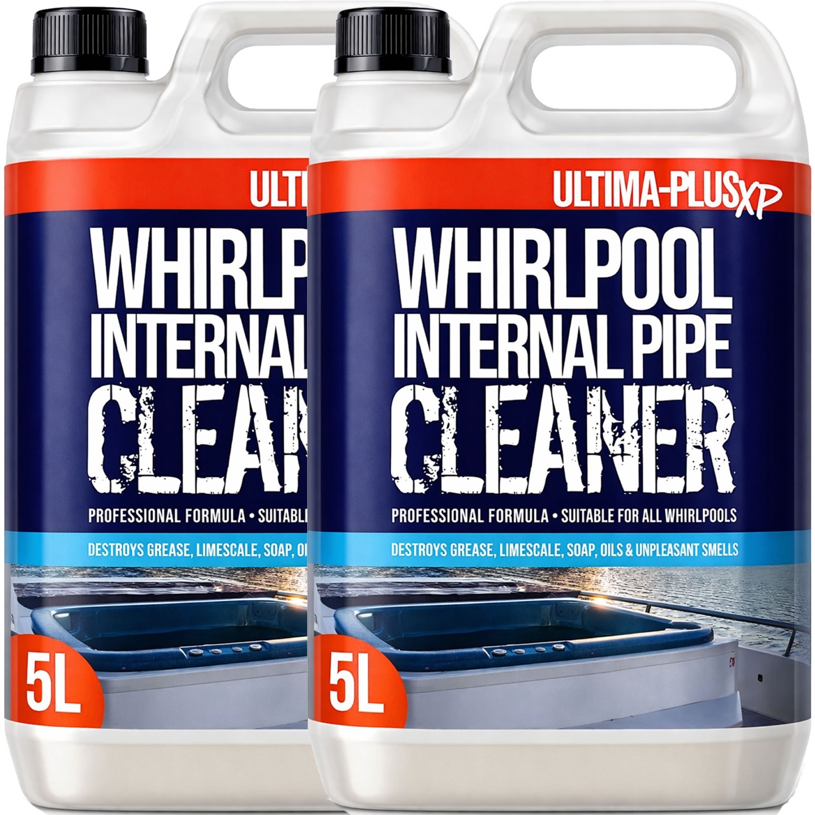 Ultima Plus Hygienic Whirlpool and Hot Tub Spa Bath Internal Pipe Cleaner 10L