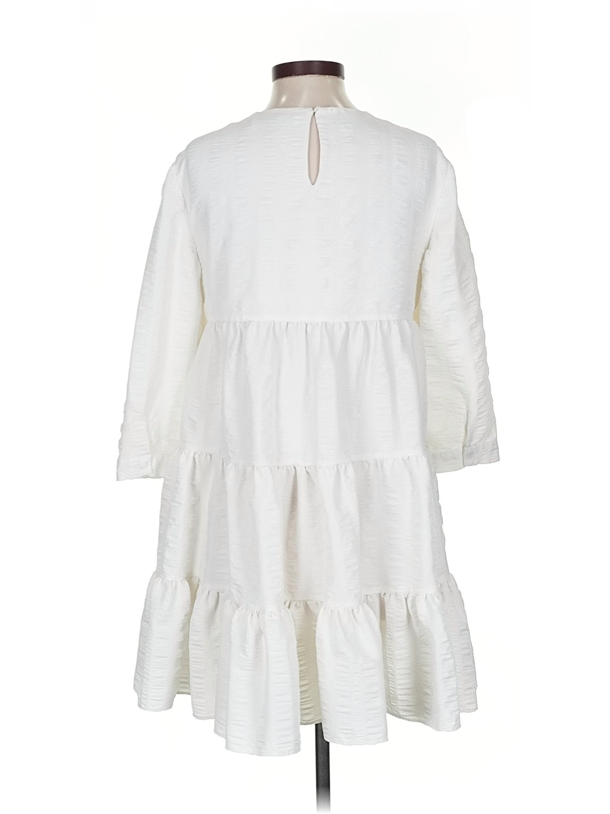 Zara Women White Casual Dress S thumbnail 2