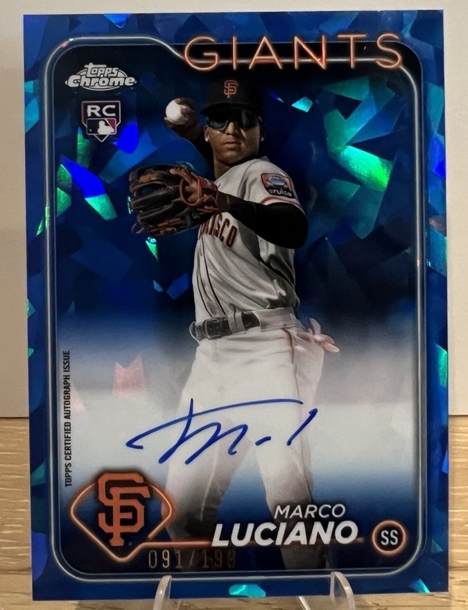 2024 Topps Chrome Update Sapphire - Marco Luciano Auto #USA-ML /199 (AU, RC)