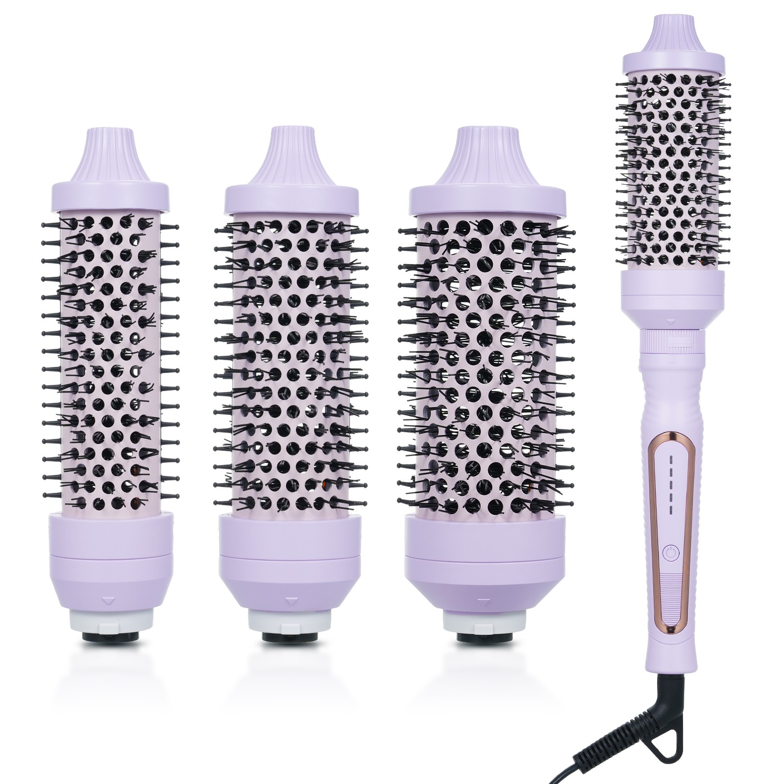 Hair Blow Dryer Volumizer Curler Comb Hot Brush Set Detachable Curling Brush