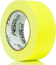 Gaffer Power Real Professional Grade Gaffer Tape, Made in the USA, Yellow Fluore