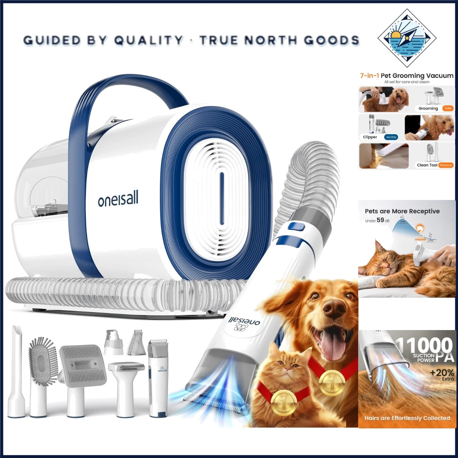 Vacuum Pet Grooming Tool with Clippers and Nail Grinder for Stress-Free Grooming
Opens in a new wind