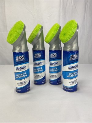 Woolite Carpet & Upholstery Triple Action Foam Cleaner Odor Stain Remover 12 oz 