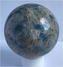 Dekoracyjna fontanna Reiki kula K2 kamień lazuryt w granicie z góry K2 - Pakistan 80 mm