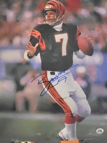 Boomer Esiason Cincinnati Bengals Autographed Large 11x14 With Certification