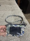 Vera Bradley Card Holder Or Coin Holder with Key Ring and Strap Blue Green Small — photo 1
