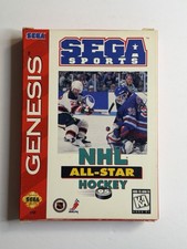 NHL All-Star Hockey 95 Sega Genesis 1995 Complete with Box Instructions