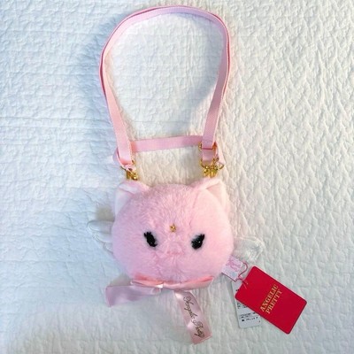 Angelic Pretty Milky Cat Face Fur Pouch 2WAY Shoulder Bag Pink New