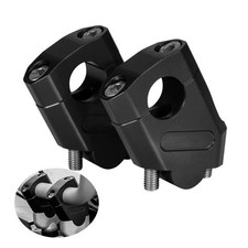 2PCS Universal 7/8" 22mm HandleBar Bar Risers Mount Clamp Adapter Increased 38mm