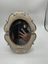 DeMarco princess mirror tabletop. Pink, Felt Back 9”x7”. Nate and Jules