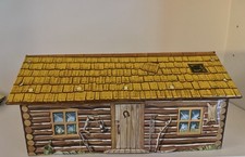 MARX FORT APACHE - TIN LITHOGRAPH CABIN - 1950 s - VERY GOOD - MUST SEE CABIN