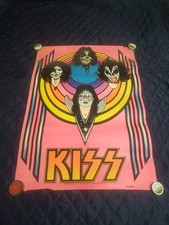 Kiss Original 1976 Black Light Poster 20x28