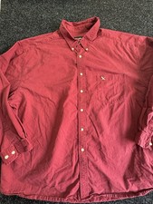 Eddie Bauer Men Dark Red Long Sleeve Button Down Shirt Sz 3XL