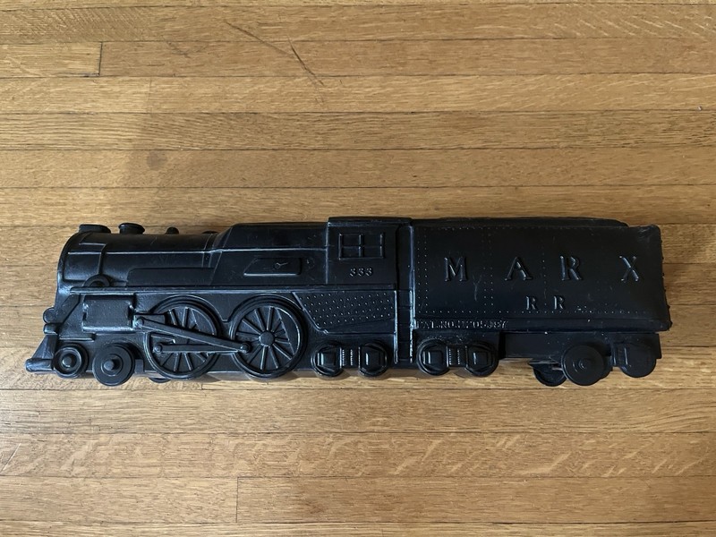 Vintage Marx RR 333 Whistling Locomotive Plastic Rare Train PAT.NO.D205187