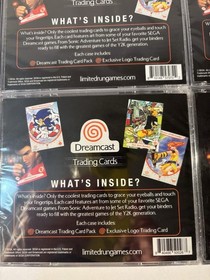 SEGA DREAMCAST CD TRADING CARD LIMITED RUN GAME COMMEMORATIVE 1 OF 500 LOGO PACK