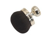 Shaving Brush Synthetic Bristles Metal Handle Black Round Barber UT-NEW-BRUSH