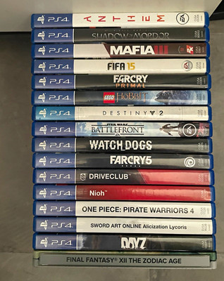 PS4 Spiele Konvolut 16 Spiele inkl. Final Fantasy Steelbook, Day z, One Piece