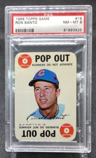 1968 Topps Game Ron Santo #19 HOF Chicago Cubs PSA 8 3925