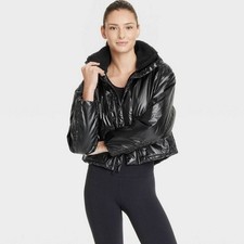 Women's Midweight Puffer Jacket - All In Motion Black M