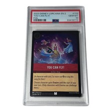Disney Lorcana EN 2 Rise of the Floodborn You Can Fly 133 FOIL PSA 10