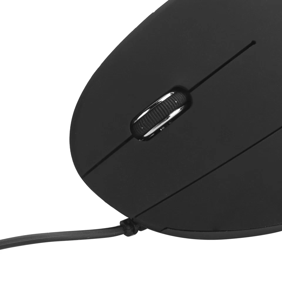 Wired Left Hand Mouse Vertical Ergonomic 800/1200/1600DPI USB Optical For - Image 3 of 4