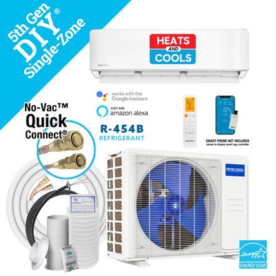 MRCOOL DIY 12K BTU Mini Split Heat Pump 115V for Bedroom, Office, Garage