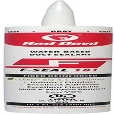 Fiber Reinforced Duct Sealant 10.1 oz Gray Water Based HVAC Seal 181